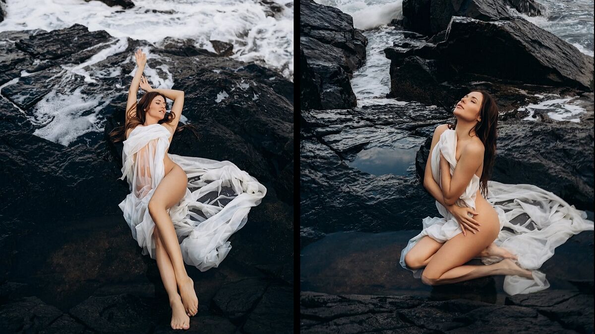 Наталка Денисенко захопила мережу ніжним і водночас спокусливим образом у прозорій сукні серед скель