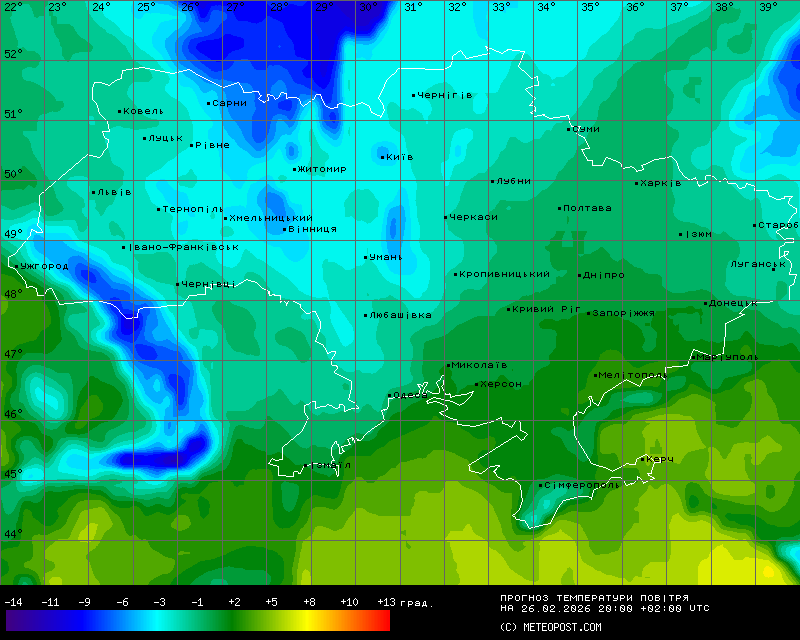 Температури в Україні 3 березня 2026 року 